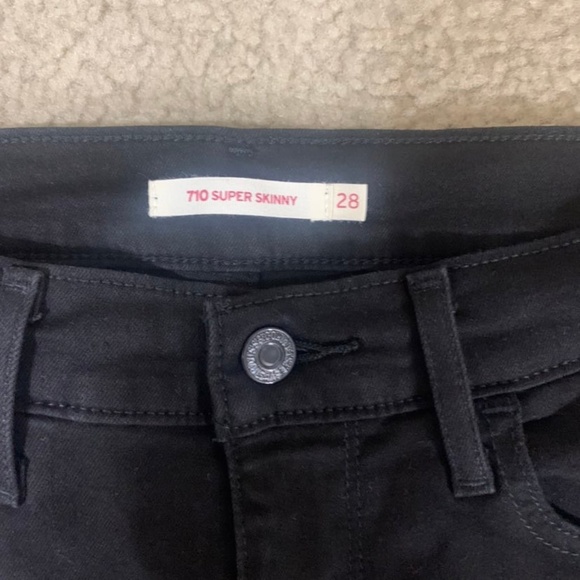 Levi 710 Black Jeans NWOT - Picture 2 of 4